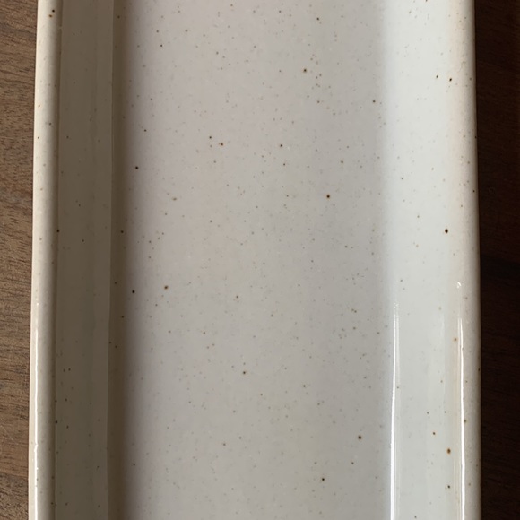 Pottery Barn ceramic speckle glaze tray/dish - Picture 7 of 8